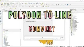 QGIS Tutorial || Polygon to Line Shape file Convert || Poly to Line conversion using QGIS
