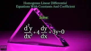 solve d^2y/dx^2+4dy/dx+3y=0|homogeneous linear differential equation