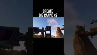 Create big cannons Tutorial / guide 1.18.2 - 1.20.1 Cannon creation (Minecraft java)
