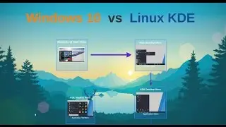Windows 10 Start Menu vs Linux KDE App Menus