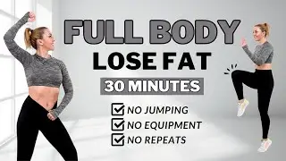 🔥30 MIN CARDIO HIIT WORKOUT🔥ALL STANDING - Full Body, No Equipment, No Repeats🔥
