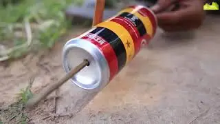 mtego rahisi wa kutega ndege kwa kopo la cocacola