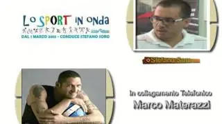 Marco Materazzi ospite allo Sport in Onda