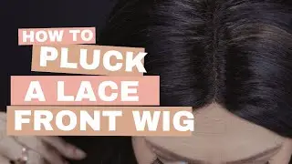 How To Pluck A Lace Front Wig : Beginner Synthetic Wig Tutorial