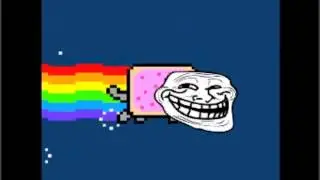 trololol guys face on nayns cats face