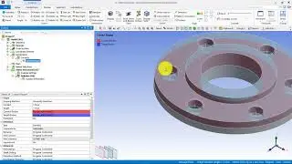 Flange Joint - Threaded connection (Ansys Mechanical Workbench)
