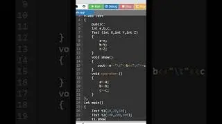 Operator Overloading C++ program #shortsviral #shorts#code#coder #C++#computerscience#program