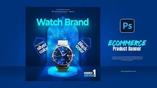 Make simple website e-commerce Product banner | Adobe Photoshop & Illustrator