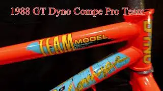 1988 GT Dyno Compe Pro Team BMX Frame set