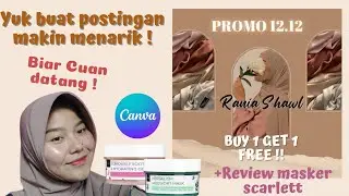 Edit foto produk Hijab untuk jualan cuma pake canva