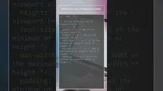 CSS - How can you leverage viewport units for effective styling in web development 