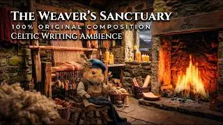 The Weaver's Sanctuary 🌧️🔥 | Cozy Celtic Ambience for Writing & Deep Focus