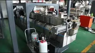 Weight Loss Weighing TSH65P Twin Screw Granulator Machine, Tengda Twin Screw Extruder Supplier
