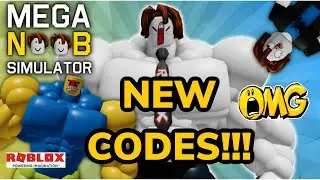 MEGA NOOB SIMULATOR, NEW CODES, Roblox codes for getting free coins, strength, hats and heads.