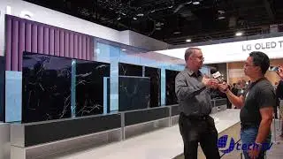 LG's Signature First & Only Rollable OLED 4k Television R at CES 2019