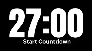 27 Minute Time │ Countdown Timer for 27 Minutes │ Silent Timer