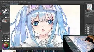 Drawing Arahashi Tabi with watercolor style | CLIP STUDIO speedpaint