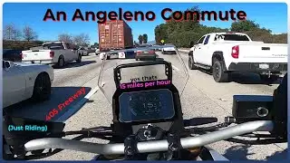 First time commuting on a motorcycle in LA || Its not too bad, is it?