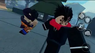 un video con un pana recreando el toji vs gojo xd