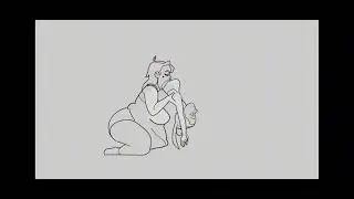 Typical reverse vore animation