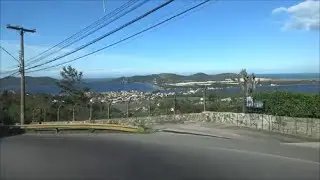 Lagoa da Conceição e Praia da Joaquina, Florianópolis, SC, BR  - Driving in Brazil #16