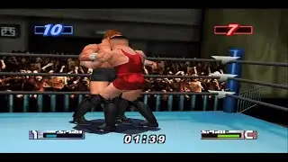 Tra Telligman vs. Willie Peeters - Shoot-Style (Virtual Pro Wrestling 2 N64)