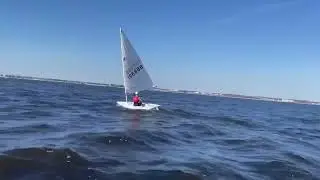 ILCA 6 (Laser Radial) sailing