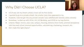 Why UCLA?