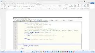 PHP and MySQL 2 – Database Operations create table