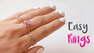 DIY How to make 3  EASY RINGS  with wire