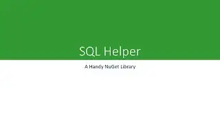 Sql-Helpers
