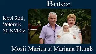 UVOD/ SARA MARIA SUTAC/ KRŠTENJE/ NOVI SAD - VETERNIK/ 20.08.2022.