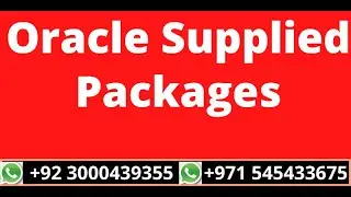 17.Oracle Supplied Packages