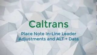 Place Note In Line Leader Adjustments