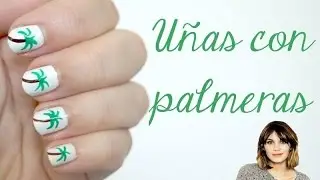 Uñas con palmeras | Inspiradas en Alexa Chung
