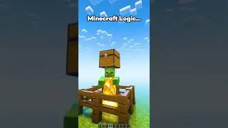 Minecraft Logic...🤔 (はいよろこんで) #minecraft #shorts