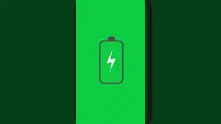 Battery low - Animated Element on greenscreen