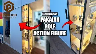 BUAT LEMARI SUPER LENGKAP SUPER MEWAH PAKAI PVC BOARD ANTI RAYAP
