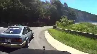 AE86 Yamanashi Drifting ８度６分かなり重症　ハチロク走行会　2014