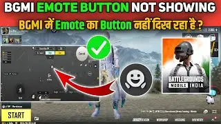 How To Enable Emote Button In Bgmi Emote Button Not Showing In Bgmi Emote Problem In Bgmi
