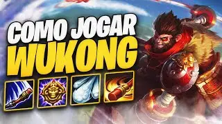 Como Jogar de WUKONG no WILD RIFT! BUILDS, RUNAS e DICAS