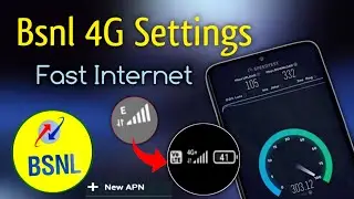 Fast Internet APN Settings 3G to 4G | Bsnl Network Problem | Bsnl Internet Not Working-Bsnl New APN