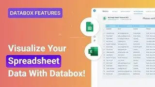 Visualize Your Spreadsheet Data with Databox! | Databox Features