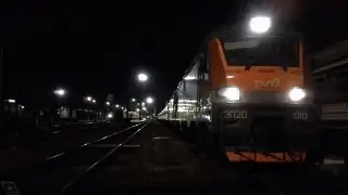 РЖД ЭП20-010, ЭП20-004 с поездом №104 Адлер - Москва