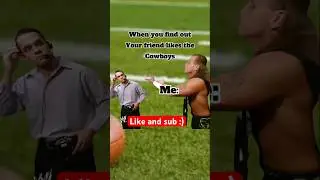 When you find out your friend likes the cowboys… 🏈🏈#shorts
