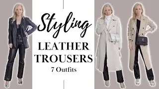 How to Style Leather Trousers!