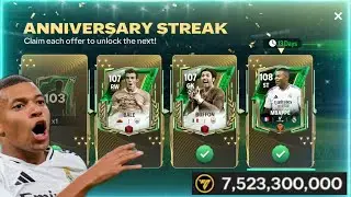 4x 103 OVR ANNIVERSARY PLAYERS PACKED! ANNIVERSARY STREAK PACK OPENING | FC MOBILE 25 TEAM GAMEPLAY