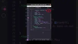 How to create a Ripple Loader | HTML CSS 