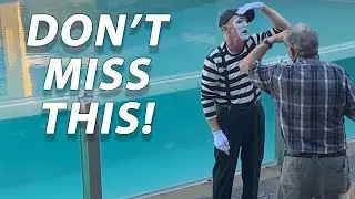 HILARIOUS Lynn The Mime (ARRIVE EARLY) | Sea Lion & Otter Spotlight Pre Show - SeaWorld Orlando 2023