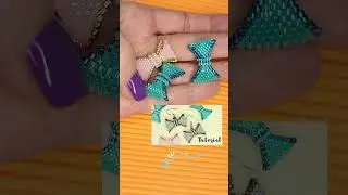 #shorts Beading tutorial #beading #beadedjewelry #beadedearrings #diyearrings #diyjewelry